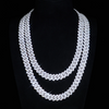 18" 925S VVS MOISSANITE 12MM CUBAN LINK- WHITE GOLD