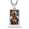 RECTANGLE MOISSANITE PICTURE PENDANT