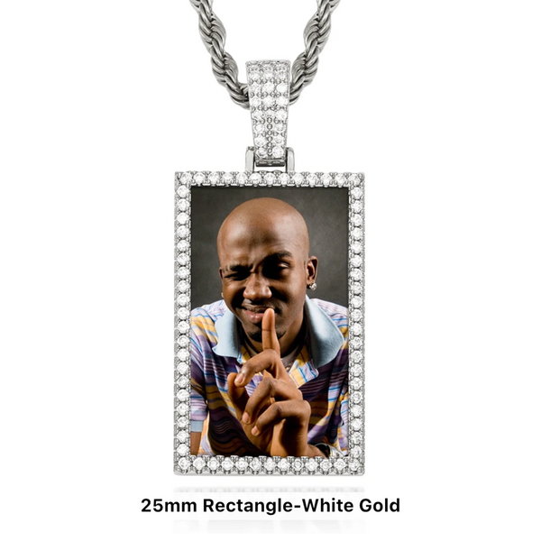 RECTANGLE MOISSANITE PICTURE PENDANT