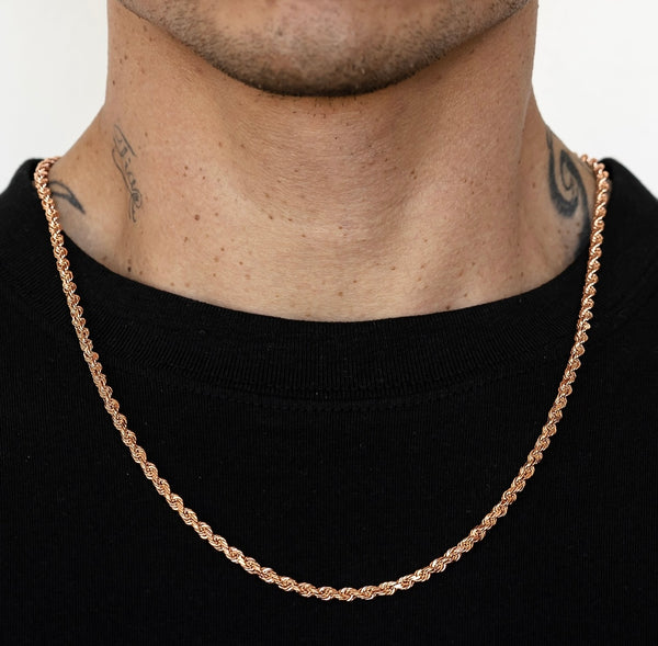 ROPE CHAIN-ROSE GOLD