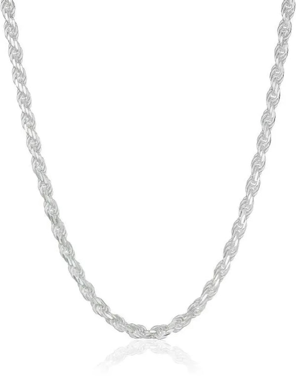 ROPE CHAIN-WHITE GOLD