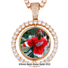ROTATING CIRCLE MOISSANITE PICTURE PENDANT
