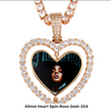 ROTATING HEART MOISSANITE PICTURE PENDANT
