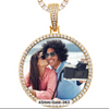 CIRCLEMOISSANITE PICTURE PENDANT