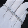7" 4MM 925S VVS MOISSANITE TENNIS BRACELET WHITE GOLD