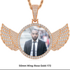 ANGEL WINGS MOISSANITE PICTURE PENDANT