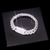 9"925S VVS MOISSANITE CUBAN LINK BRACELET- WHITE GOLD