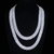 22" 925S VVS MOISSANITE 12MM CUBAN LINK- WHITE GOLD