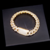 7" MOISSANITE CUBAN LINK BRACELET- GOLD
