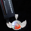ANGEL WINGS MOISSANITE PICTURE PENDANT