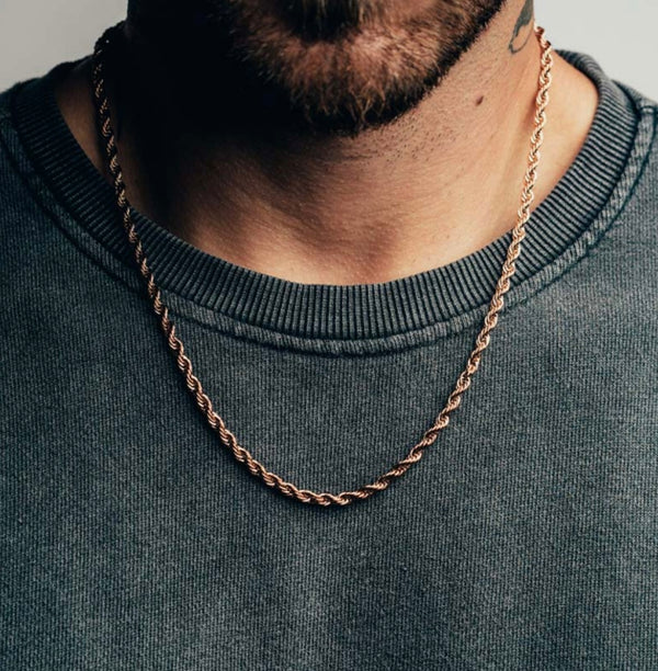 ROPE CHAIN-ROSE GOLD