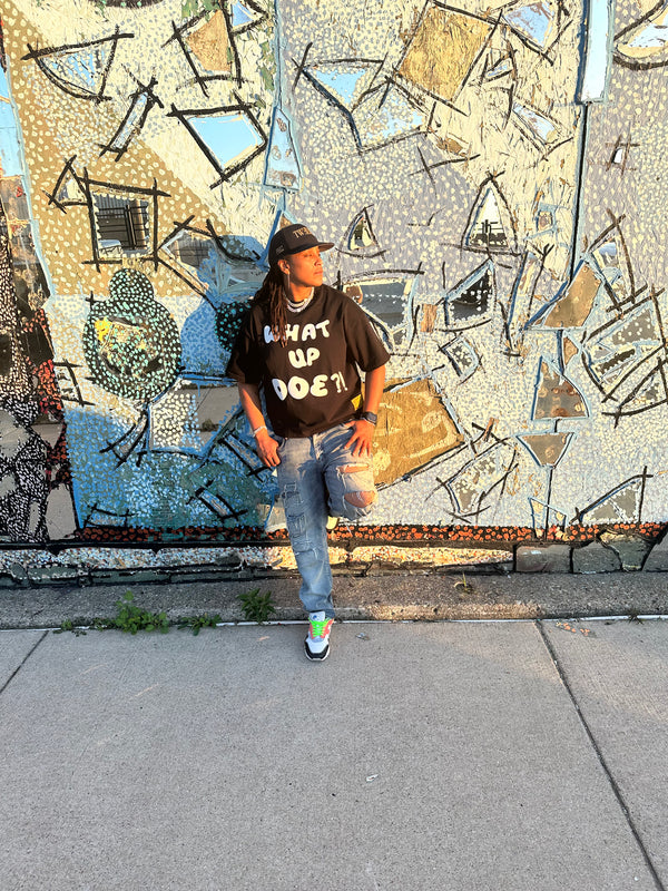 "WHAT UP DOE?!" DETROIT BOXY TEE