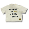 “DETROIT IS NOT A REAL PLACE” DETROIT BOXY TEE — PRE-ORDER (SHIPS OCT 1, 2025)