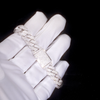 8"925S VVS MOISSANITE CUBAN LINK BRACELET- WHITE GOLD