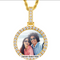 CIRCLE  MOISSANITE PICTURE PENDANT