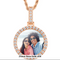 CIRCLE  MOISSANITE PICTURE PENDANT