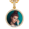 CIRCLEMOISSANITE PICTURE PENDANT