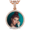 CIRCLE  MOISSANITE PICTURE PENDANT