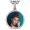CIRCLE  MOISSANITE PICTURE PENDANT