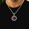 CIRCLE  MOISSANITE PICTURE PENDANT