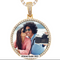 CIRCLE  MOISSANITE PICTURE PENDANT
