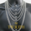 16" DIAMOND CHOKER CUBAN LINK CHAIN - WHITE GOLD