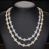 18” GOLD 925S VVS MOISSANITE FOUR CLOVER CROSS CHAIN