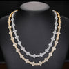 18” WHITE GOLD 925S VVS MOISSANITE FOUR CLOVER CROSS CHAIN