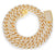 18" 925S VVS MOISSANITE 12MM CUBAN LINK- GOLD
