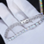 9" 4MM 925S VVS MOISSANITE TENNIS ANKLET WHITE GOLD
