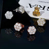 Floral Cluster Stud Earrings