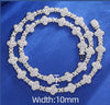 18” WHITE GOLD 925S VVS MOISSANITE FOUR CLOVER CROSS CHAIN