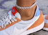 9"925S VVS MOISSANITE CUBAN LINK ANKLET- WHITE GOLD