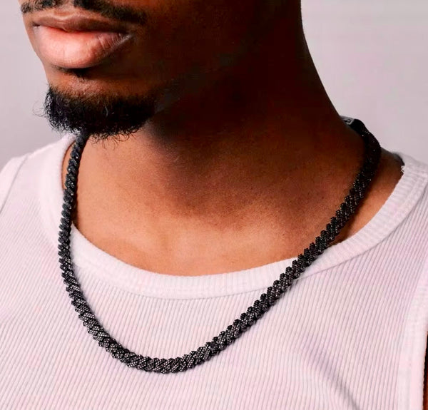 Midnight Cuban Link Chain