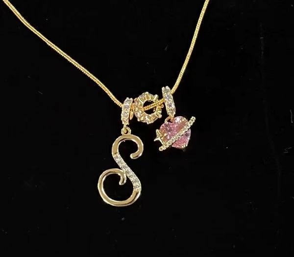 ✨ Gold Initial Necklace | Twelfth XII