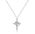 Crown Cross Necklace – 18K Gold Plated Stainless Steel Crystal Pendant | Twelfth XII