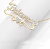 Custom Name Necklace w/ CZ Stones | Twelfth XII