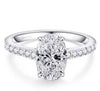 2.0 Carat Oval Moissanite Ring – S925 Sterling Silver | D Color VVS1 | Twelfth XII