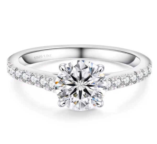 Round Moissanite Ring | Twelfth XII