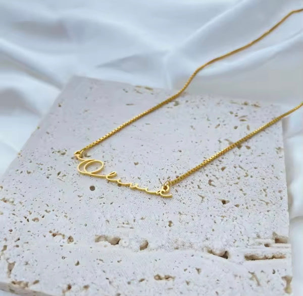 Gold Cursive Custom Name Necklace | Twelfth XII