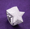 Iced Out Star Shaped Moissanite Ring | Twelfth XII