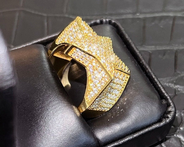 Iced Out Star Shaped Moissanite Ring | Twelfth XII