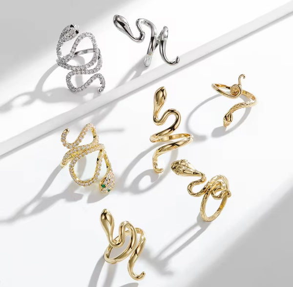 Snake Shaped Open Ring | Twelfth XII