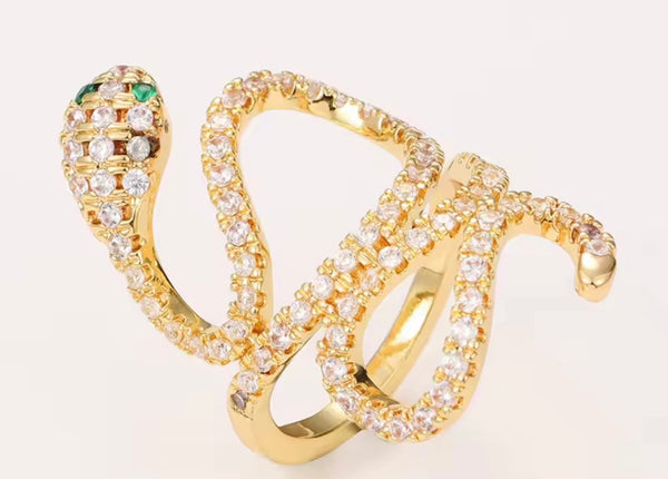 Snake Shaped Open Ring | Twelfth XII