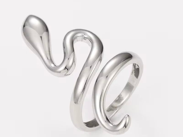 Snake Shaped Open Ring | Twelfth XII