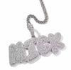 Baguette Font Custom Name Pendant | Twelfth XII