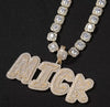 Baguette Font Custom Name Pendant | Twelfth XII