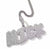Baguette Font Custom Name Pendant | Twelfth XII