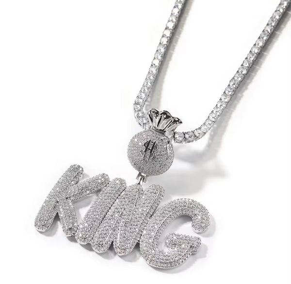 Custom Name Pendant with Money Dollar Bag | Twelfth XII