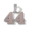 Custom Name Pendant with CZ Stones | Bold Font | Twelfth XII